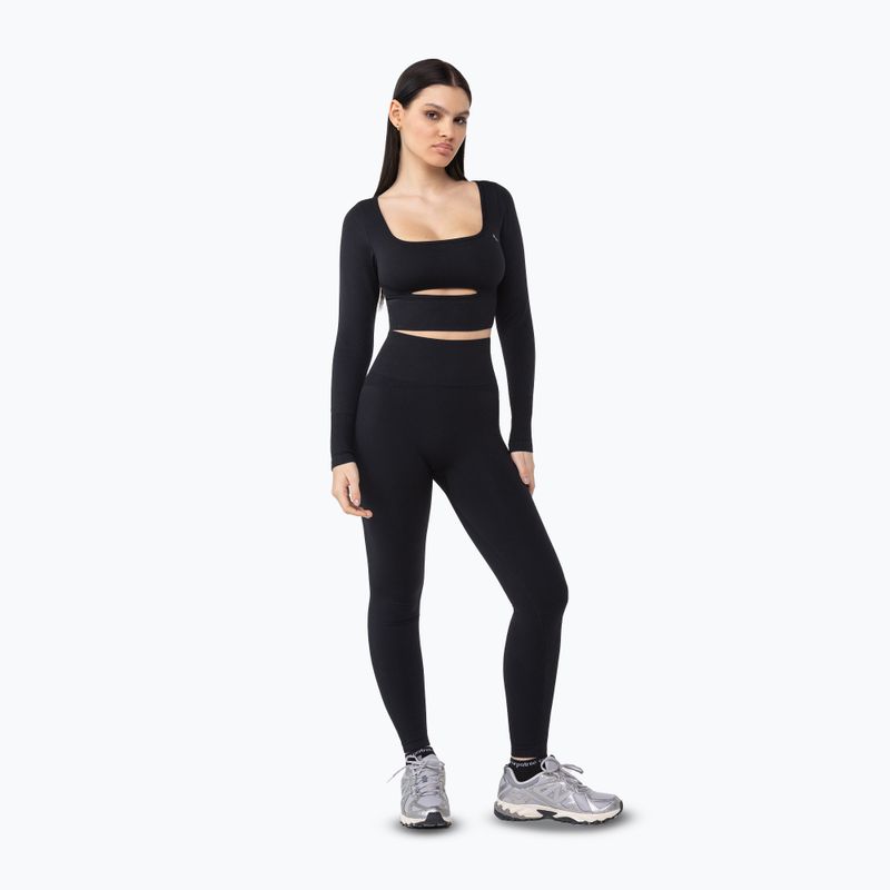 Легінси для тренувань жіночі Carpatree Dopamine Buzz Seamless obsidian black 2