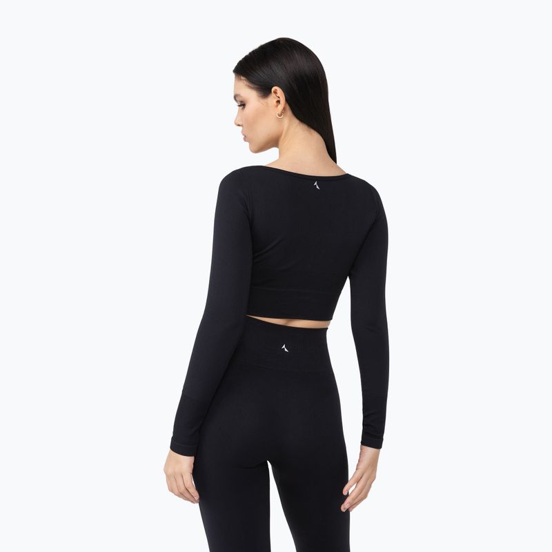 Лонгслів для тренувань жіночий Carpatree Dopamine Buzz Seamless obsidian black 3