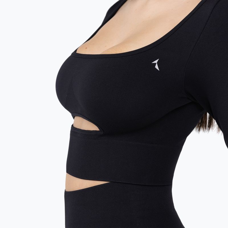 Лонгслів для тренувань жіночий Carpatree Dopamine Buzz Seamless obsidian black 7