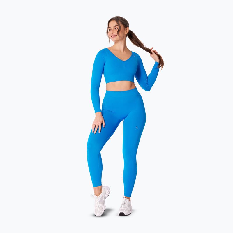 Лонгслів для тренувань жіночий Carpatree Eris Seamless electric blue 2