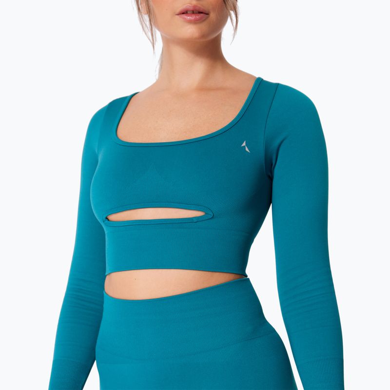 Лонгслів для тренувань жіночий Carpatree Dopamine Buzz Seamless petrol green 5