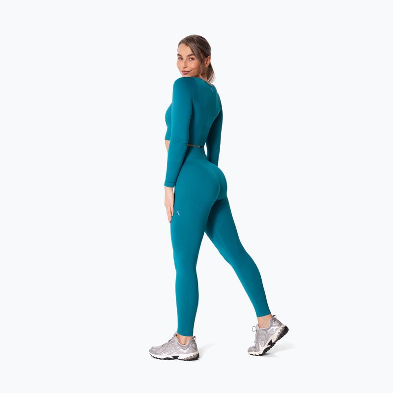 Легінси для тренувань жіночі Carpatree Dopamine Buzz Seamless petrol green 3