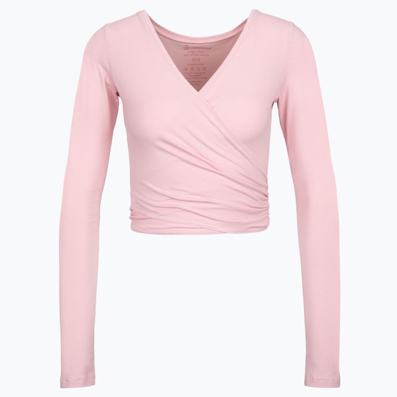 Топ жіночий для йоги Moonholi Total Eclipse Wrap Top Nude рожевий 205