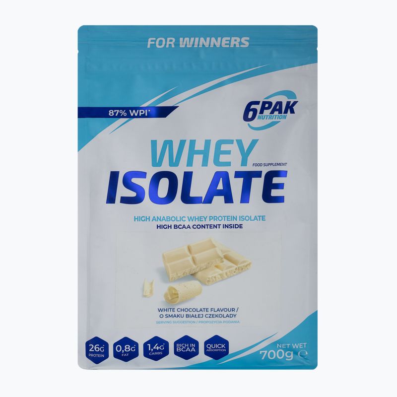 Whey 6PACK Isolate 700г білий шоколад PAK/049#BICZE