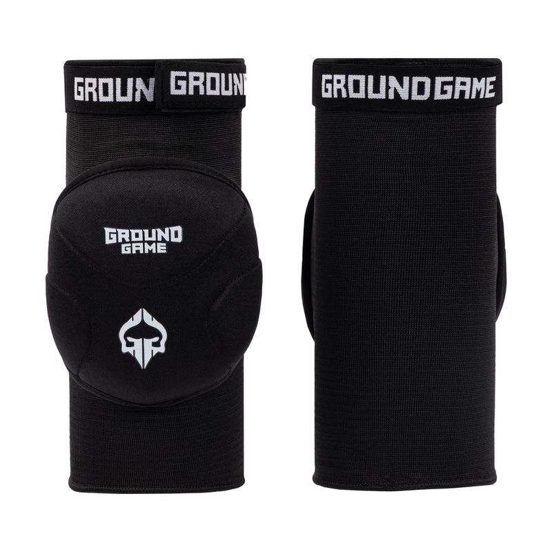 Наколінники для бразильського джиу-джитсу Ground Game  чорні BJJKNEEPADS