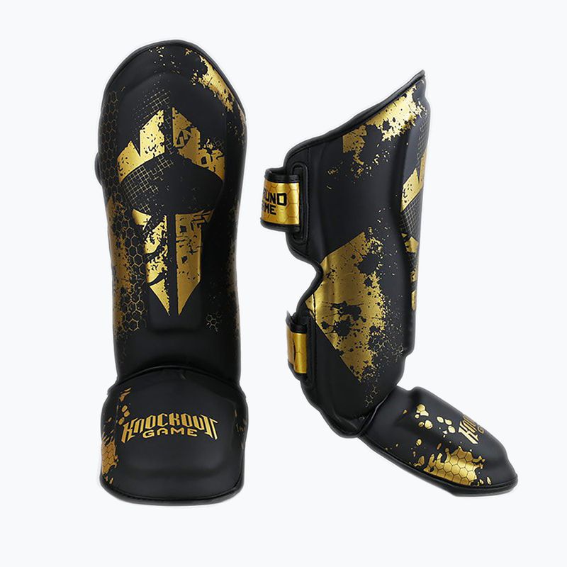 Захист гомілок Ground Game Cage Gold чорний SHINGUCGOLDS
