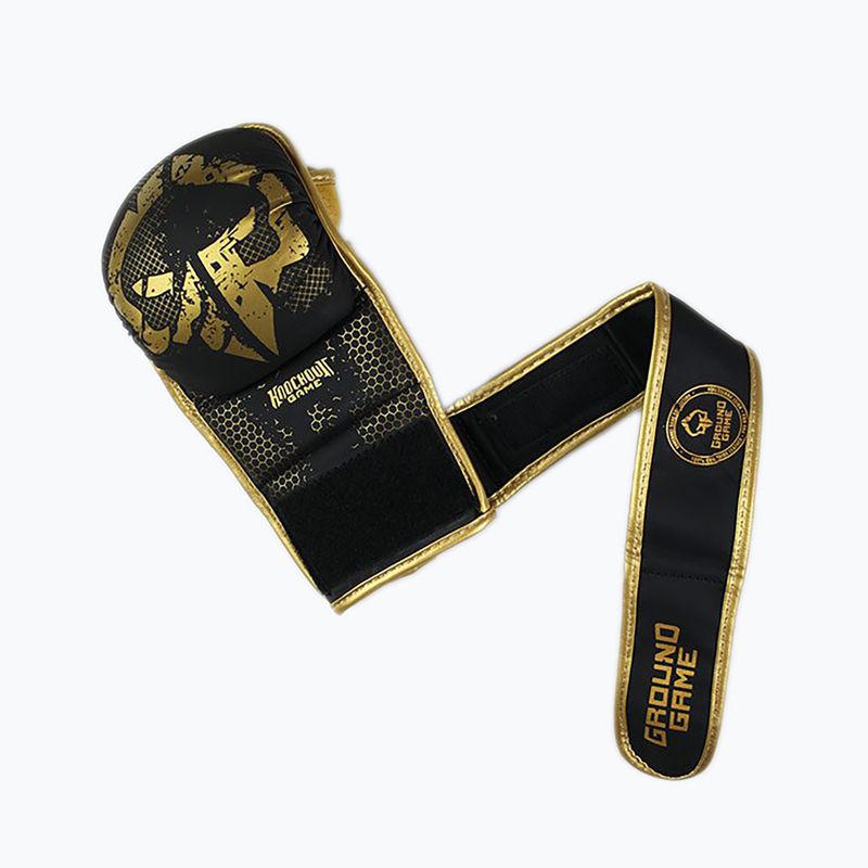 Рукавиці спарингові Ground Game MMA Cage Gold золоті MMASPARGLOCGOL 3