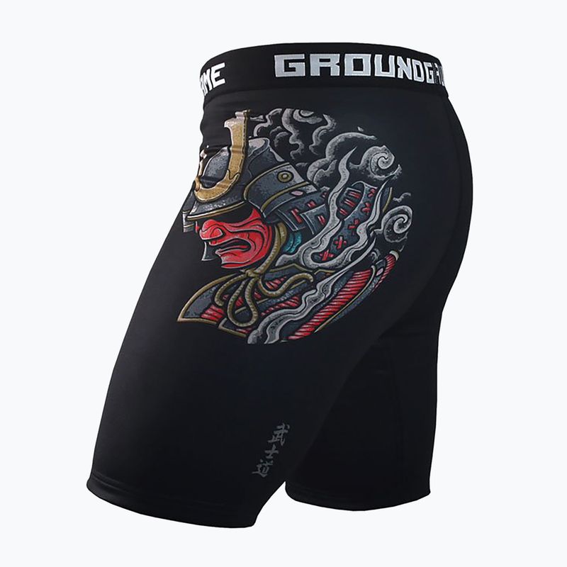 Чоловічі тренувальні шорти Ground Game Vale Tudo Bushido 3.0 чорні/різнокольорові 4