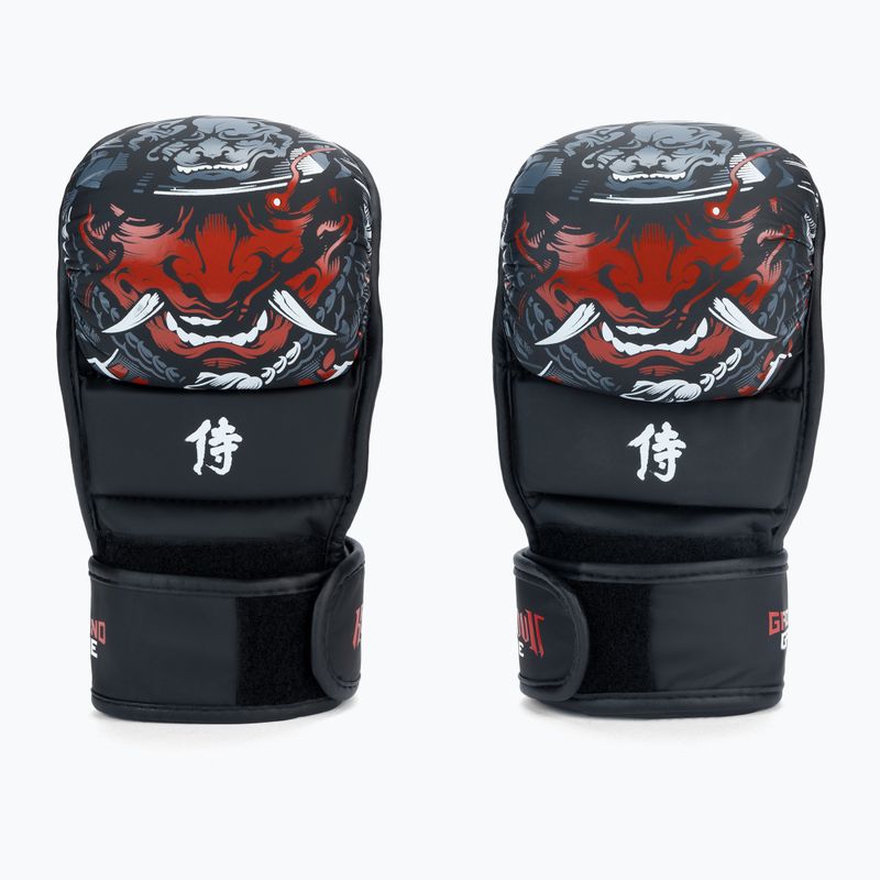 Рукавиці спарингові Ground Game MMA "Samurai" чорні 21MMASPARGLOSA