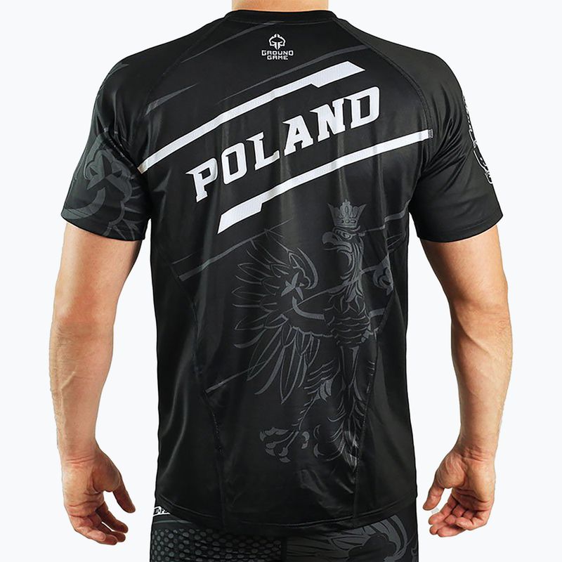 Футболка тренувальна чоловіча  Ground Game Polska чорна 21TRTSHPOLS 2