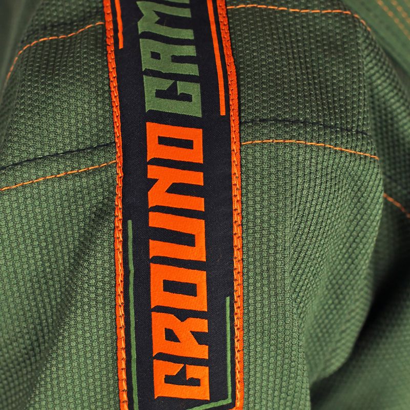 ГІ для бразильського джиу-джитсу дитяче Ground Game Junior 3.0 зелене GIJUN3PIN02 8