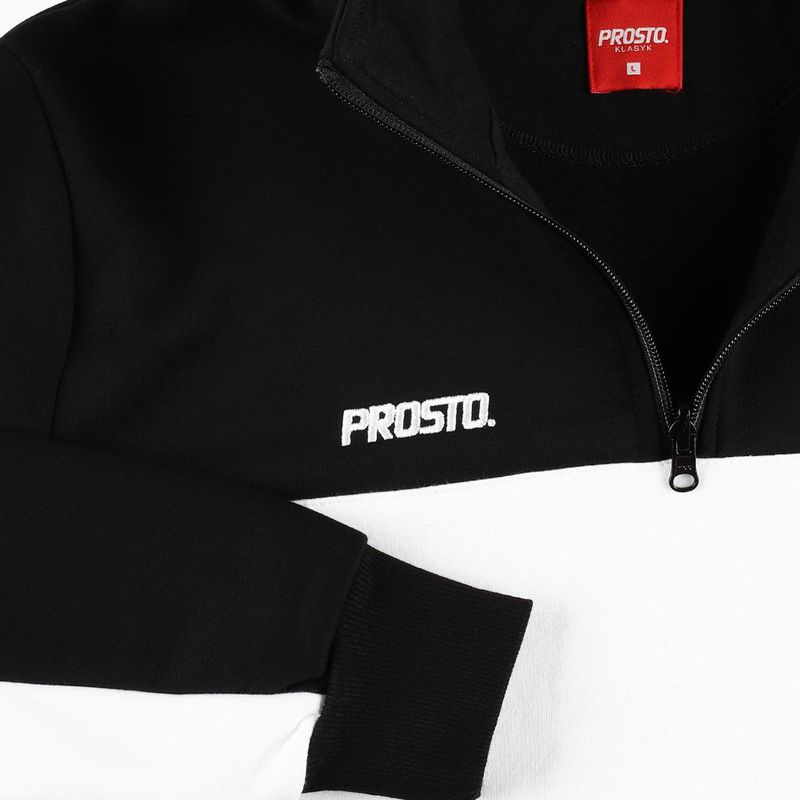 Кофта чоловіча PROSTO Half Zip Sweatshirt чорна KL222MSWE1132 4