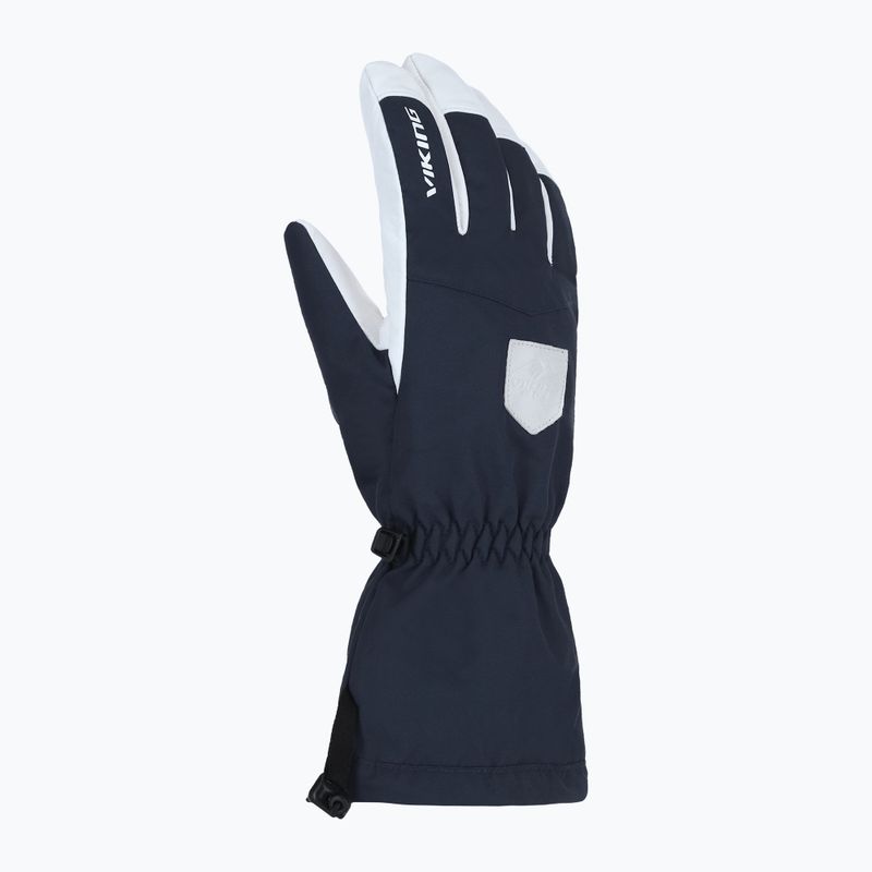 Рукавиці гірськолижні чоловічі Viking Sven Ski navy/white leather 8