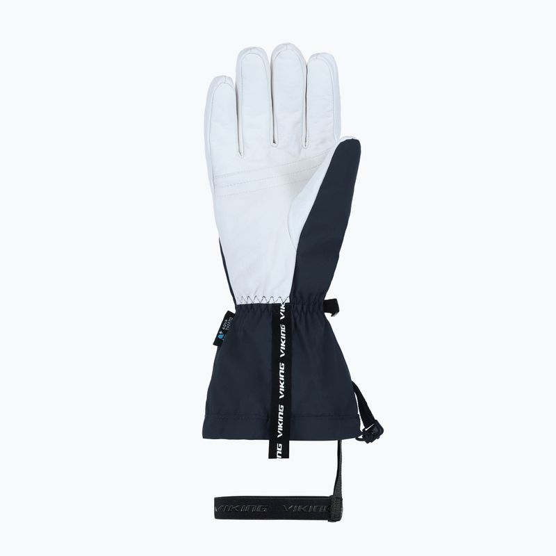 Рукавиці гірськолижні чоловічі Viking Sven Ski navy/white leather 9