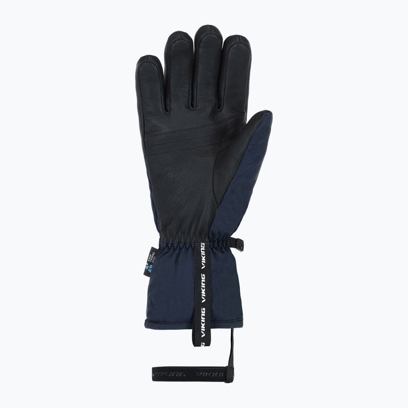 Рукавиці гірськолижні чоловічі Viking Lars Ski navy/black leather 9