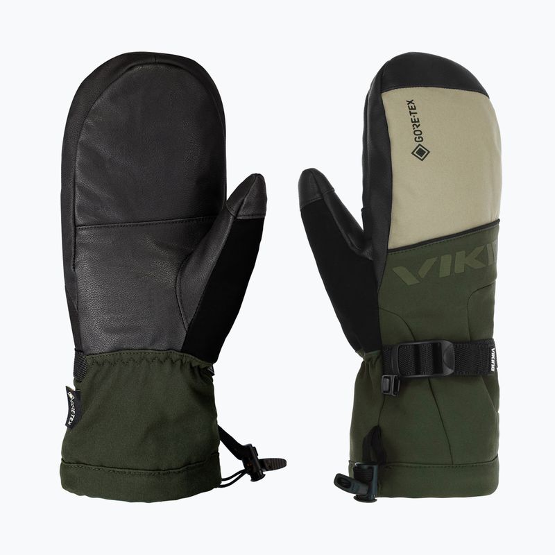 Чоловічі лижні рукавиці Viking Hudson Gore-Tex Mitten olive/beige