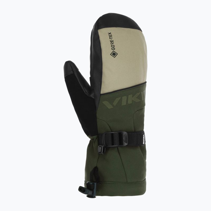 Рукавиці гірськолижні чоловічі Viking Hudson Gore-Tex Mitten olive/beige 2