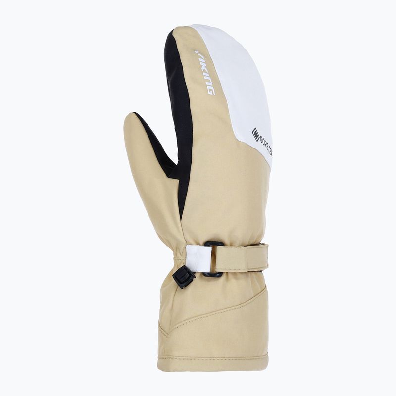Рукавиці гірськолижні жіночі Viking Sherpa 2.0 Gore-Tex Mitten Ski beige/white 2