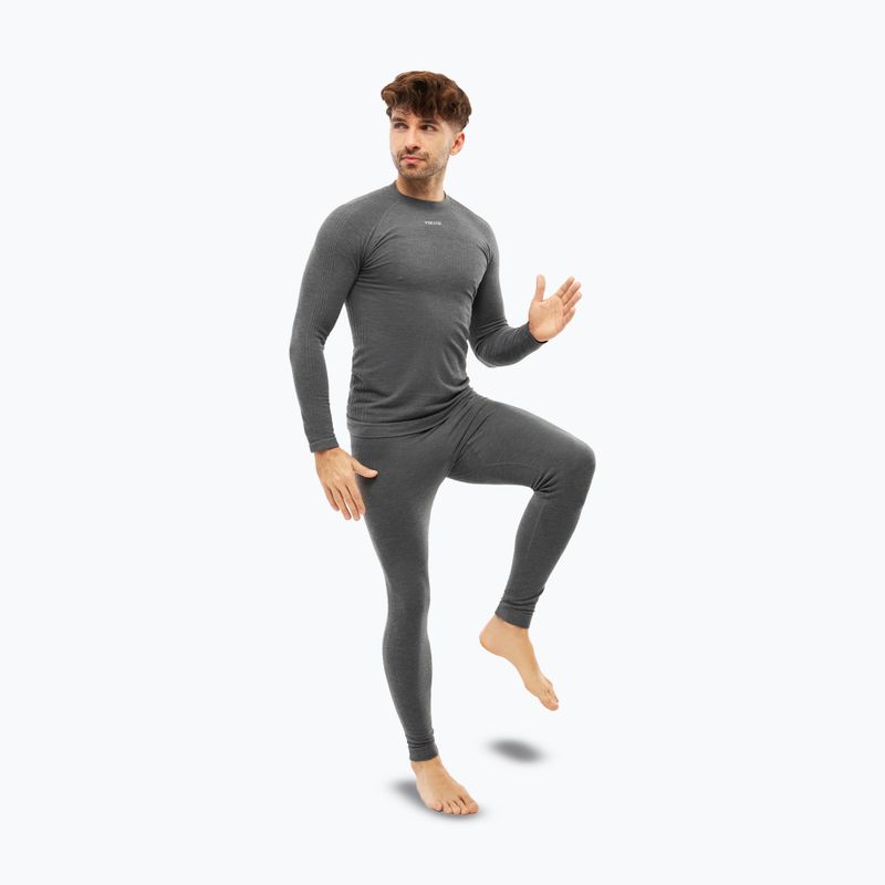Komplet termoregulačnej bielizne pre mužov Viking Tendedark grey 3