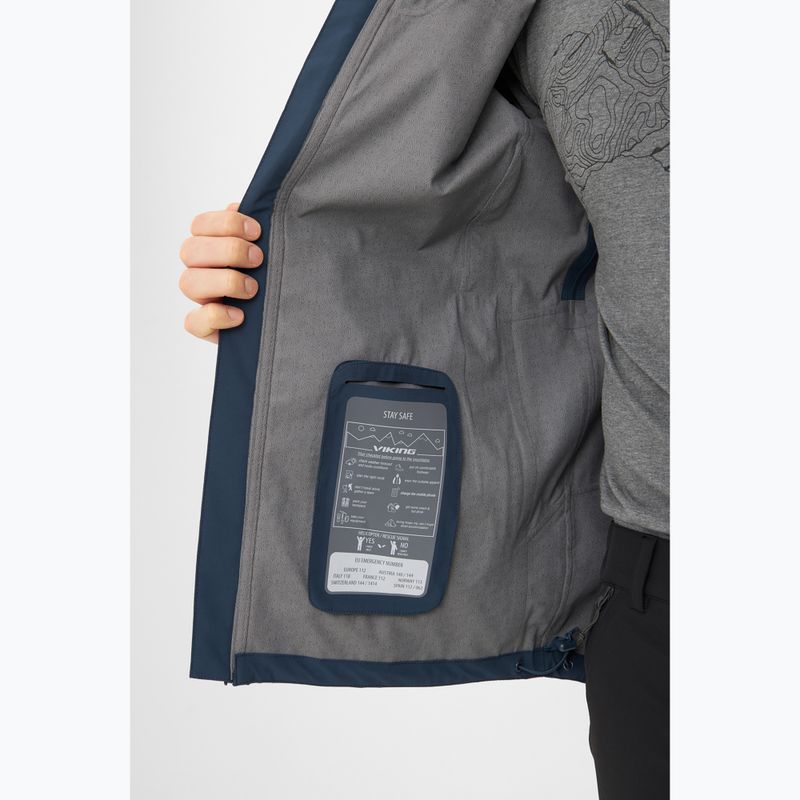 Куртка дощовик чоловіча Viking Trek Pro 2.5 navy 7