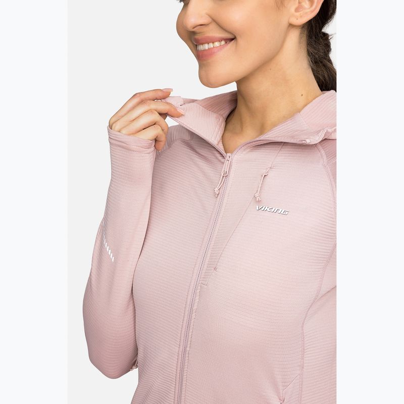 Кофта трекінгова жіноча Viking Birger Hoodie pink 5