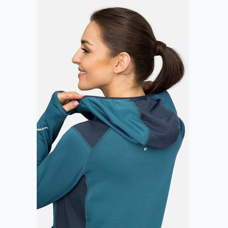 Кофта трекінгова жіноча Viking Birger Hoodie blue/navy 5