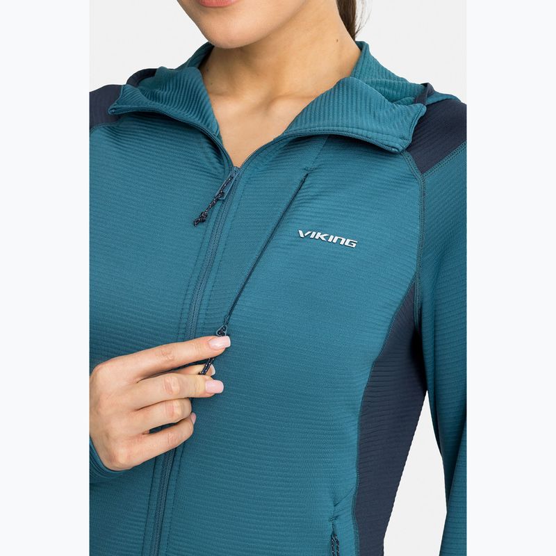 Кофта трекінгова жіноча Viking Birger Hoodie blue/navy 6