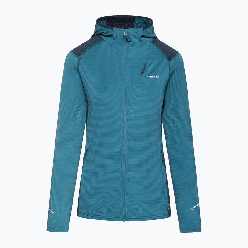 Кофта трекінгова жіноча Viking Birger Hoodie blue/navy 8