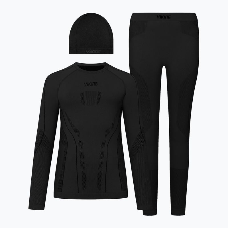 Комплект термобілизни дитячий Viking Football Riko 2.0 Base Layer black