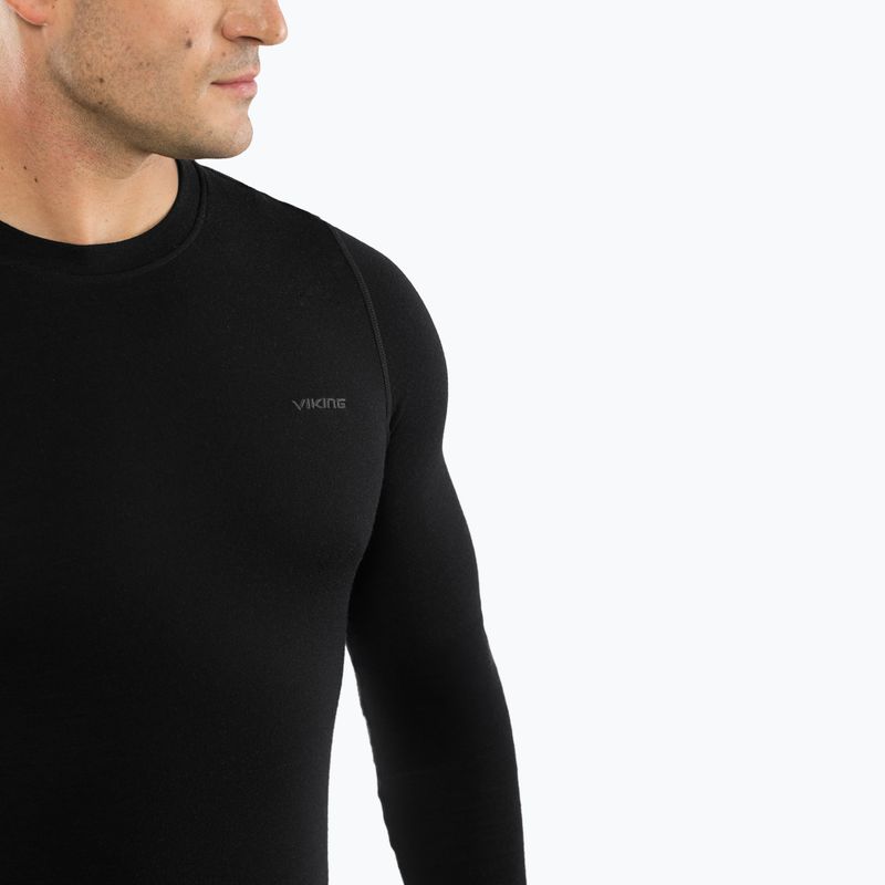 Комплект термобілизни чоловічий Viking Meriboo Base Layer black 5