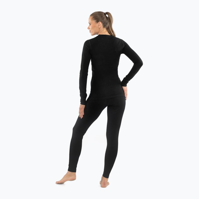 Комплект термобілизни жіночий Viking Meriboo Base Layer black 2