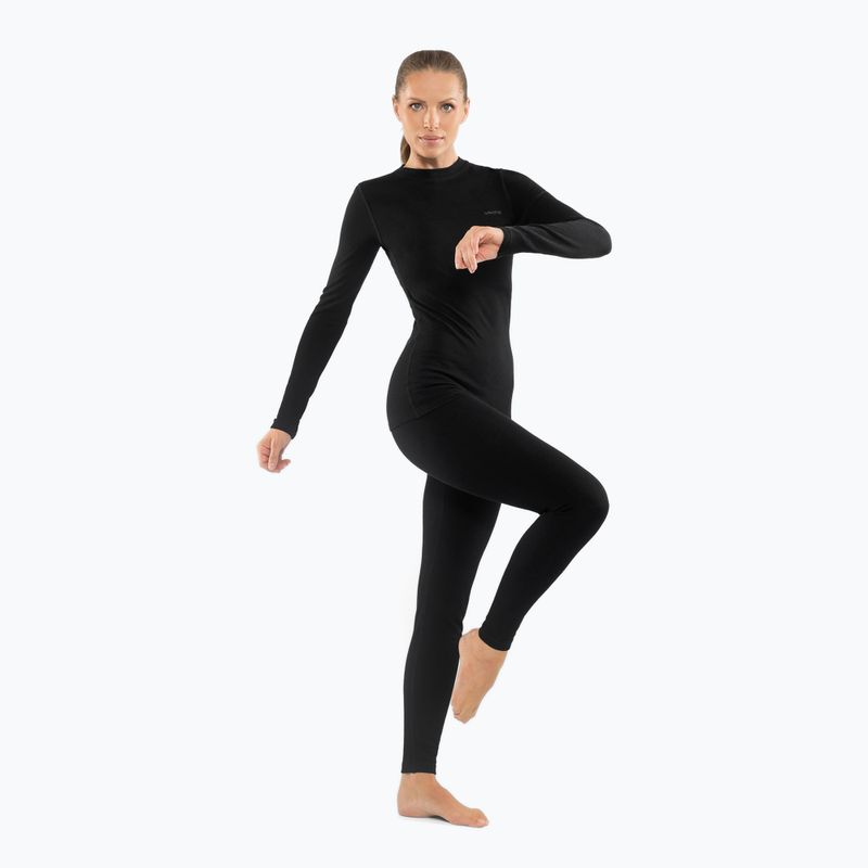 Комплект термобілизни жіночий Viking Meriboo Base Layer black 3