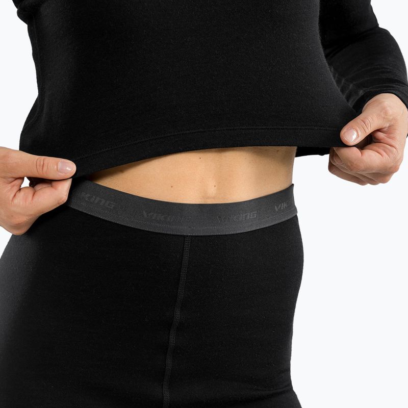 Комплект термобілизни жіночий Viking Meriboo Base Layer black 6