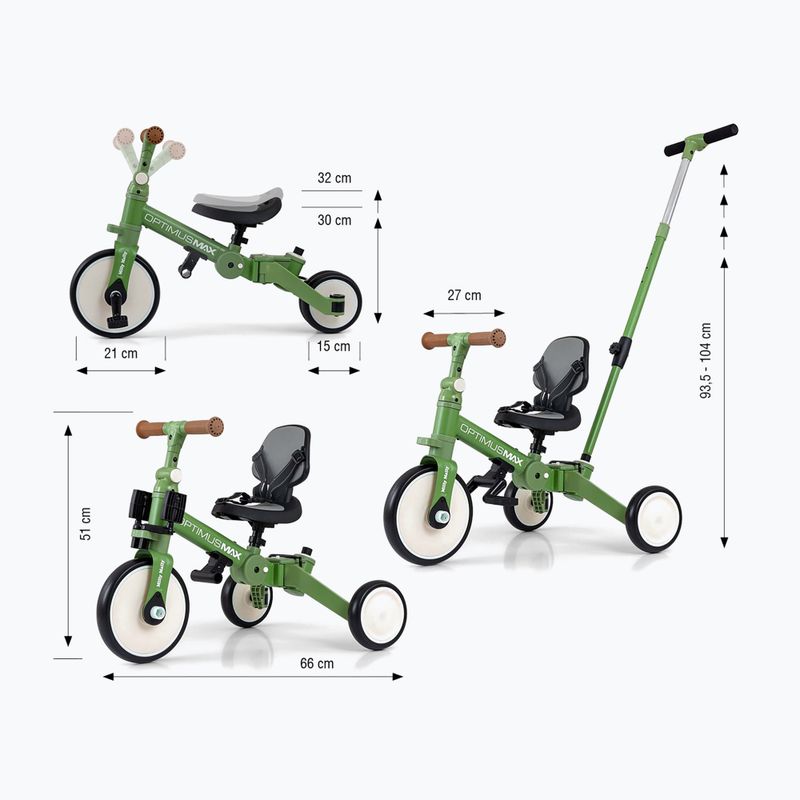Біговел Milly Mally 5w1 Optimus Max green 2