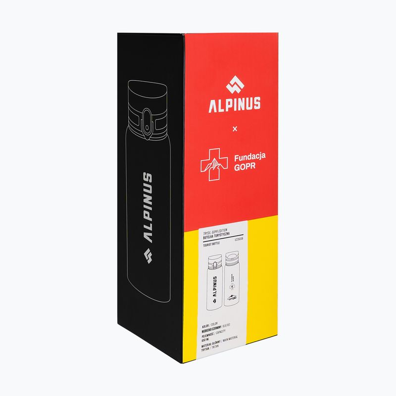 Пляшка туристична Alpinus Trysil GOPR Edition 650 мл червоний/блакитний 6