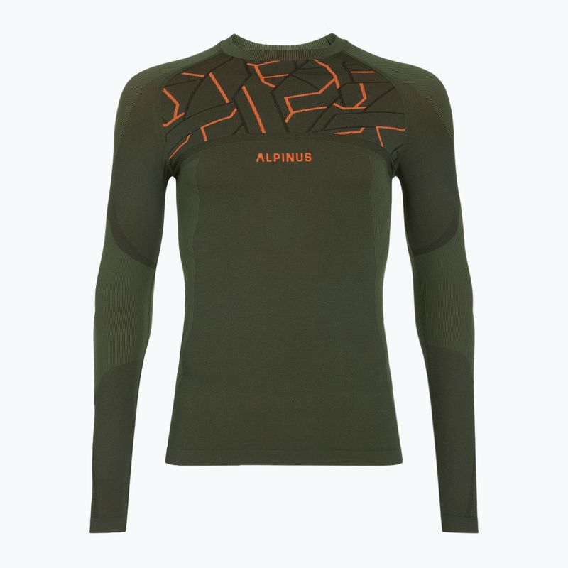 Комплект термобілизни чоловічий Alpinus Tactical Gausdal Set зелений/помаранчевий 11
