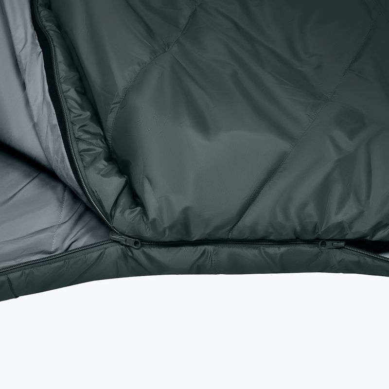 Спальний мішок Alpinus Wide & Long Fiber Pro 1250 215 cm/left pine green 5