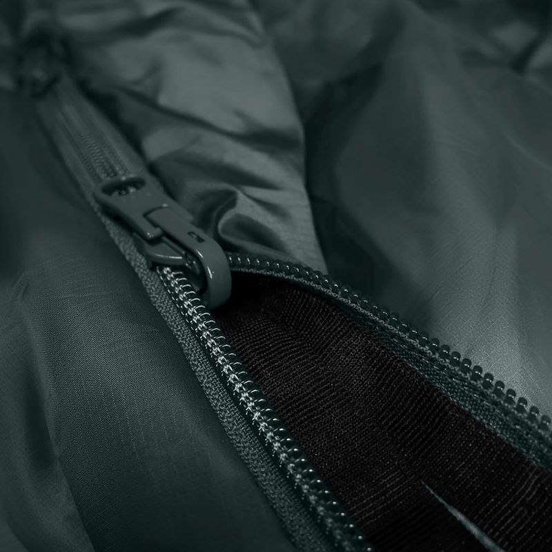 Спальний мішок Alpinus Wide & Long Fiber Pro 1250 215 cm/left pine green 8