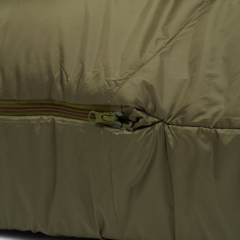 Спальний мішок Alpinus Wide & Long Fiber Pro 1050 230 см/правий соснова зелень 7