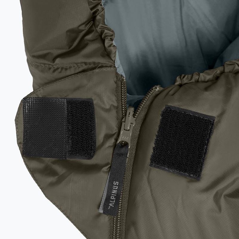 Спальний мішок Alpinus Wide & Long Fiber Pro 1250 215 cm/left olive 4