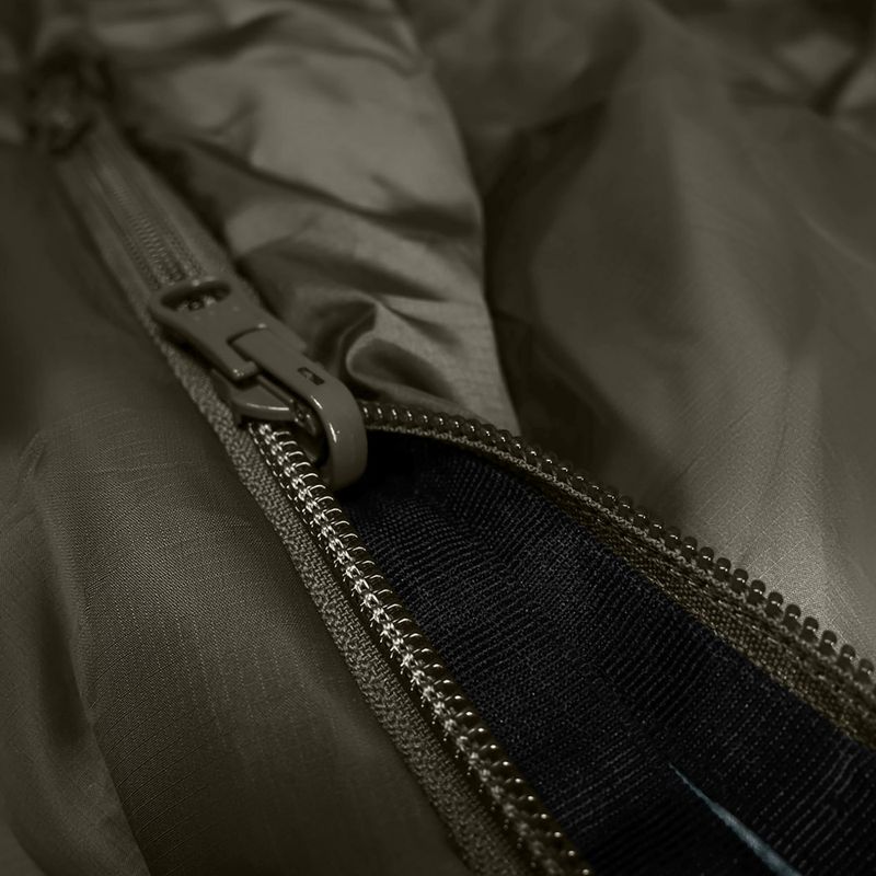 Спальний мішок Alpinus Wide & Long Fiber Pro 1250 215 cm/right olive 8