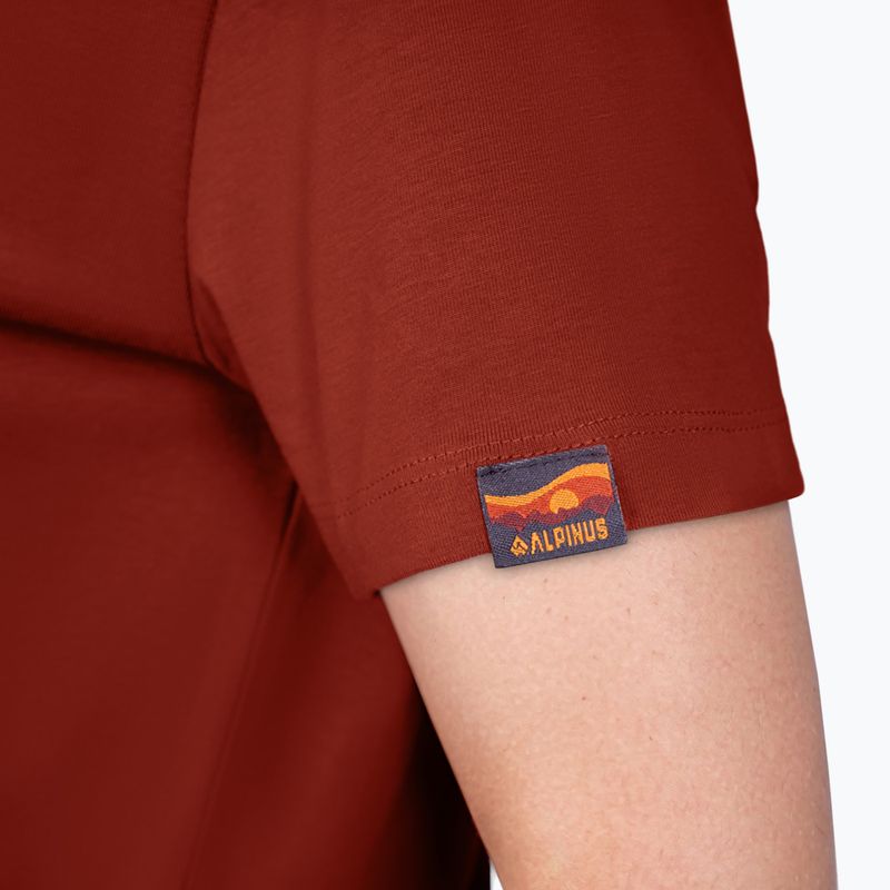 Футболка трекінгова жіноча Alpinus Dirna brick-red 3