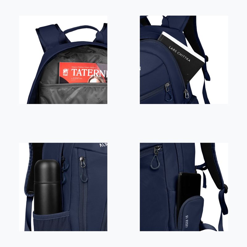 Рюкзак туристичний Alpinus Lecco 15 l navy 4