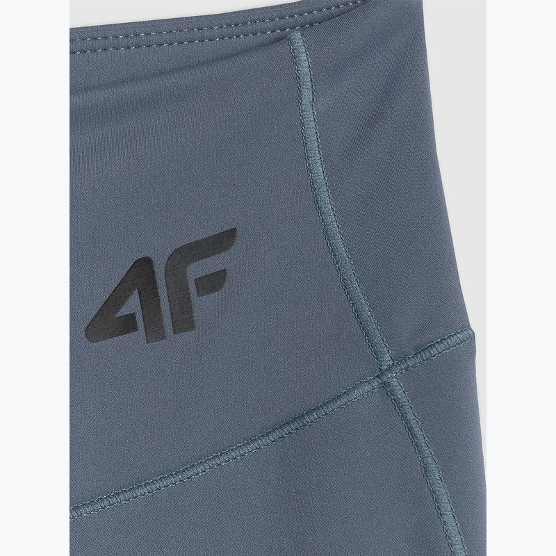 Легінси для тренувань жіночі 4F Solar Punk FNK F404 denim 2