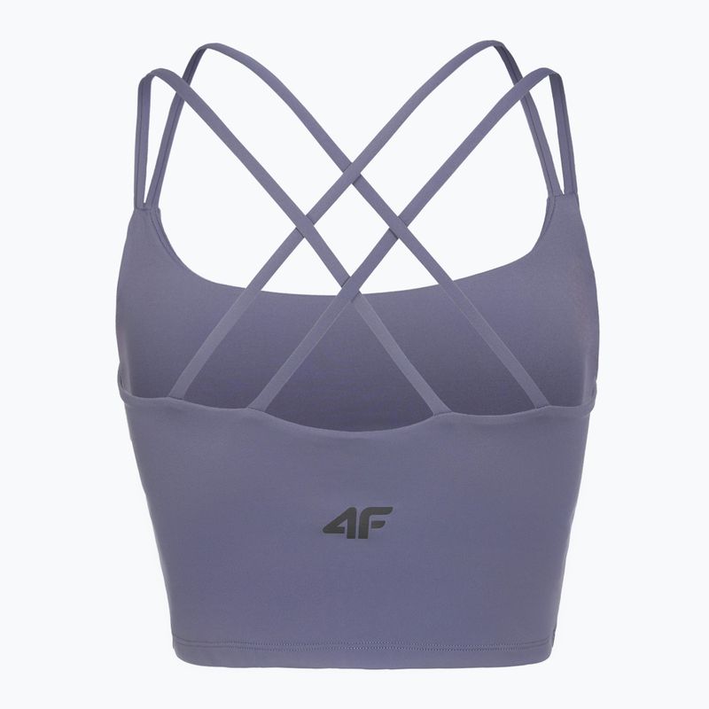 Футболка для тренувань жіноча 4F Solar Punk FNK F0745 denim 2
