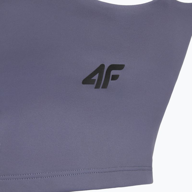 Футболка для тренувань жіноча 4F Solar Punk FNK F0745 denim 3