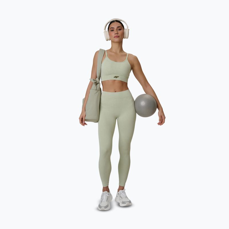 Легінси для тренувань жіночі 4F Solar Punk FNK F399 light green allover 9