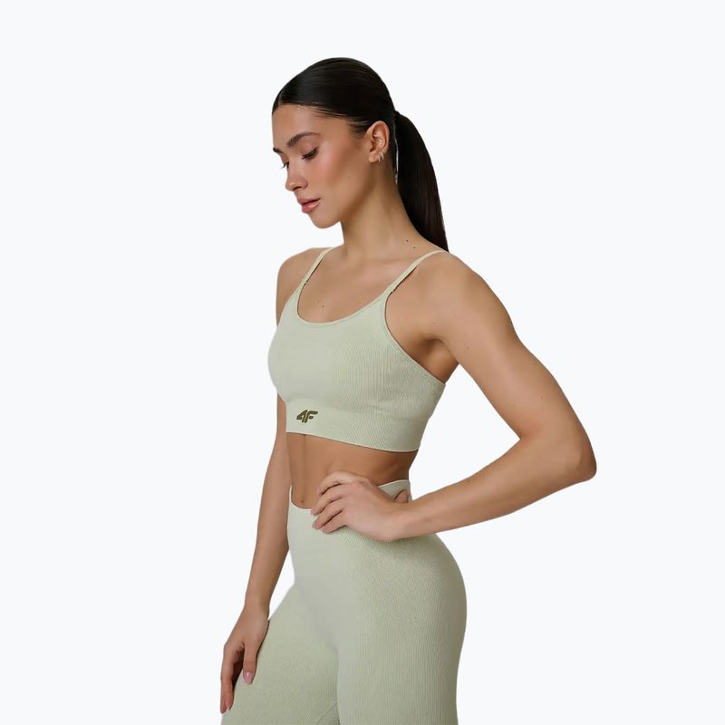 Бюстгальтер для тренувань 4F Solar Punk F203 light green allover 4