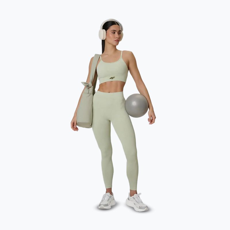 Бюстгальтер для тренувань 4F Solar Punk F203 light green allover 6