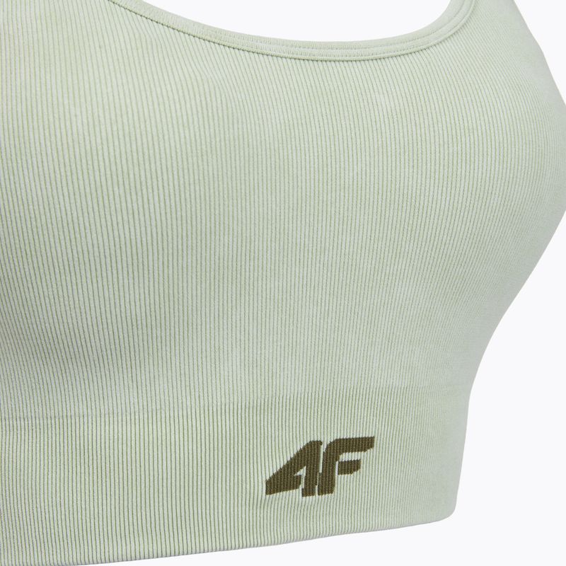 Бюстгальтер для тренувань 4F Solar Punk F203 light green allover 10